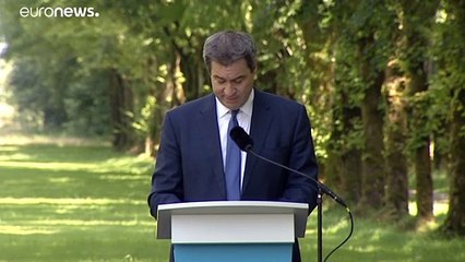 Merkel trifft Söder, staatsmännische Inszenierung am Chiemsee