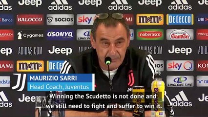 Scudetto not won yet for Juventus - Sarri