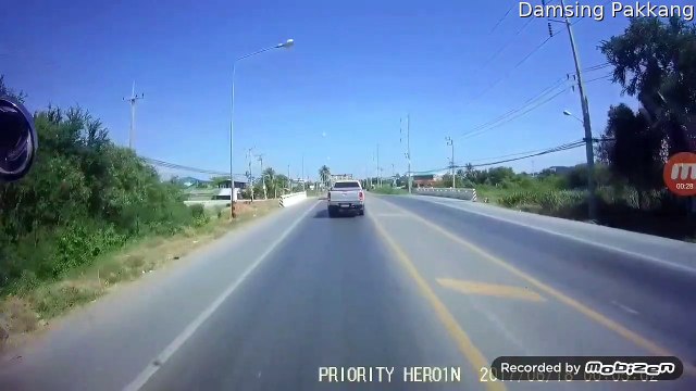 Rider Recovers After Swerving Off Road