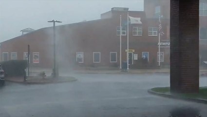 Downpours swamp town