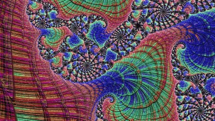 Psychedelic Funky Fractal Animation (epilepsy warning)