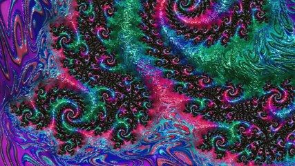Groovy Vibrant Fractal Animation (epilepsy warning)