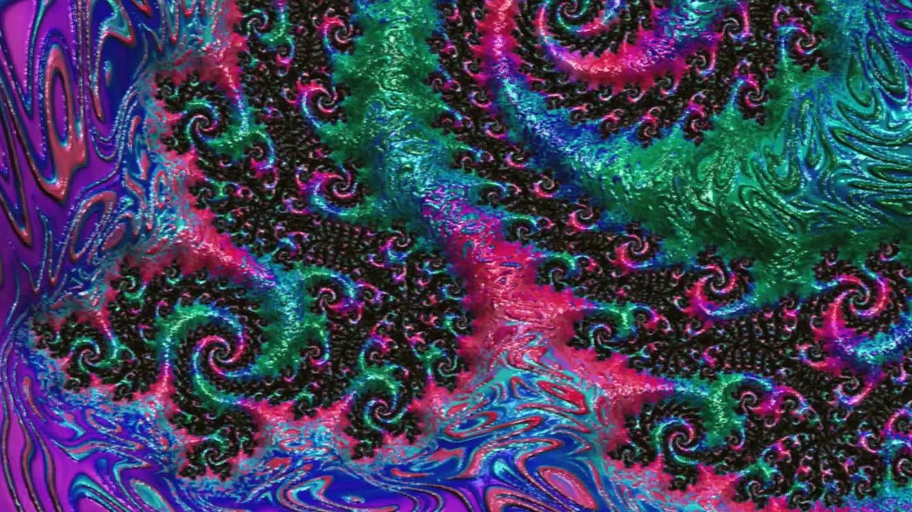 Groovy Vibrant Fractal Animation (epilepsy warning)