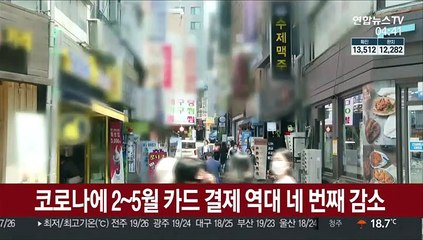 코로나에 2~5월 카드 결제 역대 네 번째 감소