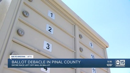 Entire race missing from Pinal county mail-in ballot