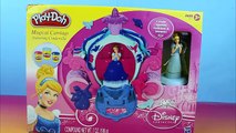 Play Doh Magical Carriage featuring Cinderella and Disney Frozen Anna make playdoh dresses