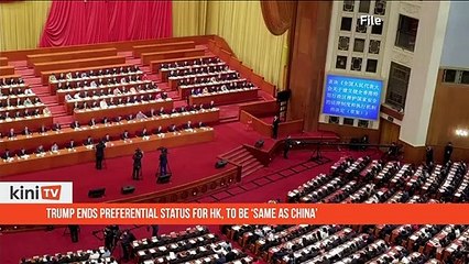 Trump ends preferential status for HK, to be same as China