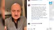 Anupam Kher gives an update on his mother's health; urges people to express love to their parents