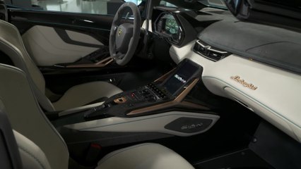La Lamborghini Sián Roadster - L'interno