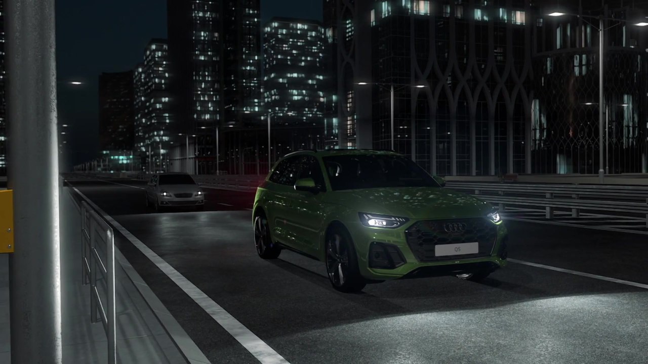 Digitale OLED-Lichttechnologie im Audi Q5 Animation