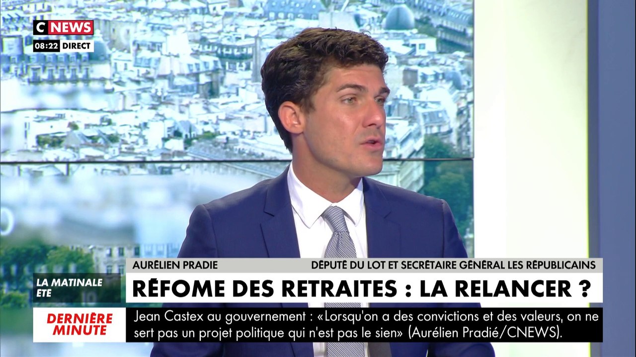 Aurélien Pradié, député du Lot et secrétaire général Les Républicains à propos de la réforme des retraites : «Ce n’est pas le moment de remettre le feu au pays» #LaMatinale