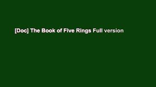 [Doc] The Book of Five Rings Full version
