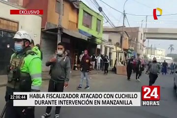 ¡EXCLUSIVO! Fiscalizador se pronuncia tras ser acuchillado en el Centro de Lima