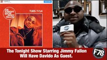 F78News: The Tonight Show Starring Jimmy Fallon Will Have #Davido As Guest. #DavidoJimmyFallonShow