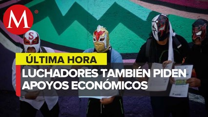 Enmascarados 'luchan' para recibir apoyos económicos por coronavirus