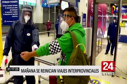 ¿Qué medidas deben cumplir los pasajeros para reinicio de viajes interprovinciales?