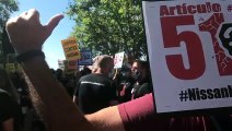 Los trabajadores de Nissan se manifiestan en Madrid por el cierre de la planta de Barcelona