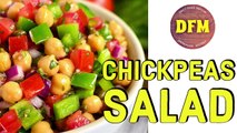 Chickpea Salad with Cucumbers and Tomatoes