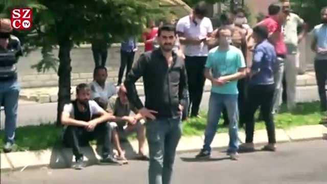 İtfaiyenin çalışmasını ağlayarak izledi