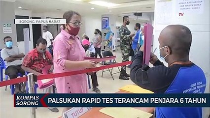 Palsukan Rapid Tes Terancam Penjara 6 Tahun