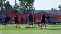 El Atlético de Madrid prepara el partido de mañana frente al Getafe