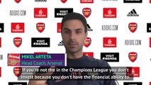 Arsenal will struggle to invest without Champions League football - Arteta