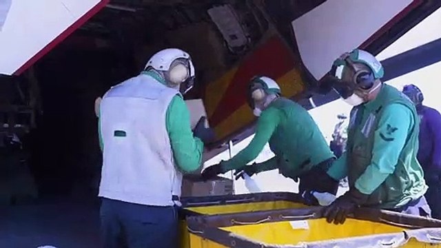 US Aircraft Carrier USS Harry S Truman • Aerial Operations • Atlantic Ocean