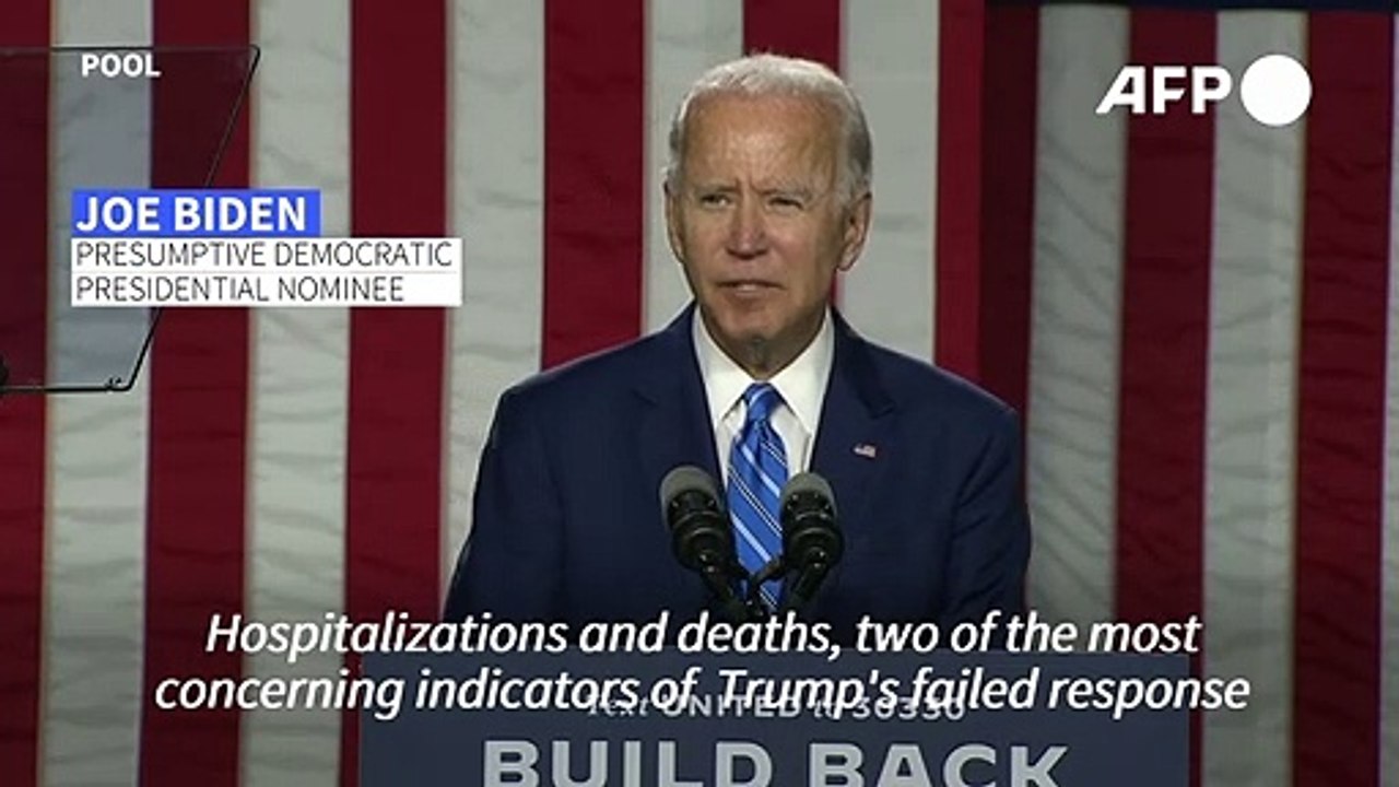 Joe Biden tells Trump wearing a face mask 'isn't enough'