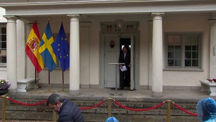 Pedro Sánchez visita al primer ministro sueco, Stefan Löfven