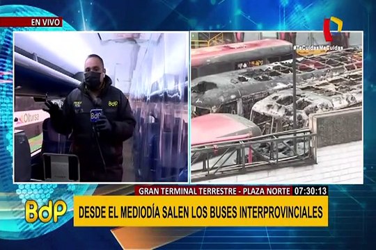 Viajes se reinician en terminal Plaza Norte con protocolos sanitarios