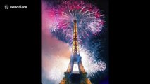 Paris celebrates Bastille Day with electrifying fireworks display atop the Eiffel Tower