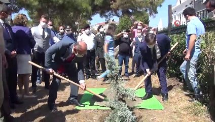 Manisa’da şehitlerin anısına 251 okula 251 fidan
