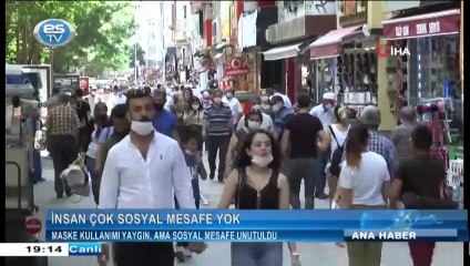 Maske kullanımı yaygın, ama sosyal mesafe unutuldu