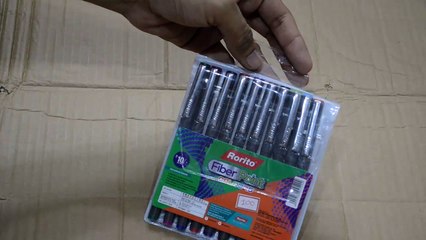 rorito fiber point color pen set
