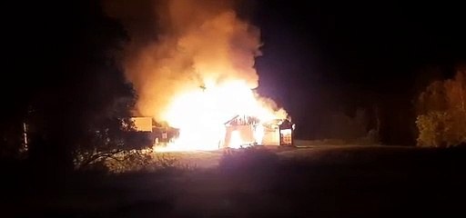 Incendie - Rang Saint-Régis Sud (Le Reflet - Érick Rivest)