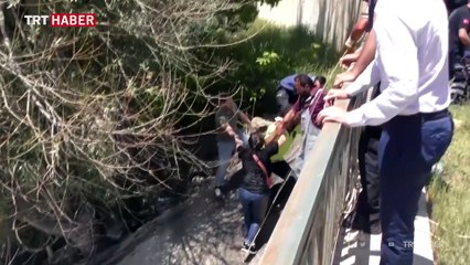 Çoruh Nehri'ne cip devrildi: 2'si ağır 6 kişi yaralandı