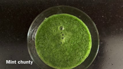 Mint chunty...serve with spring roll, samosa,egg roll..with English subtitles