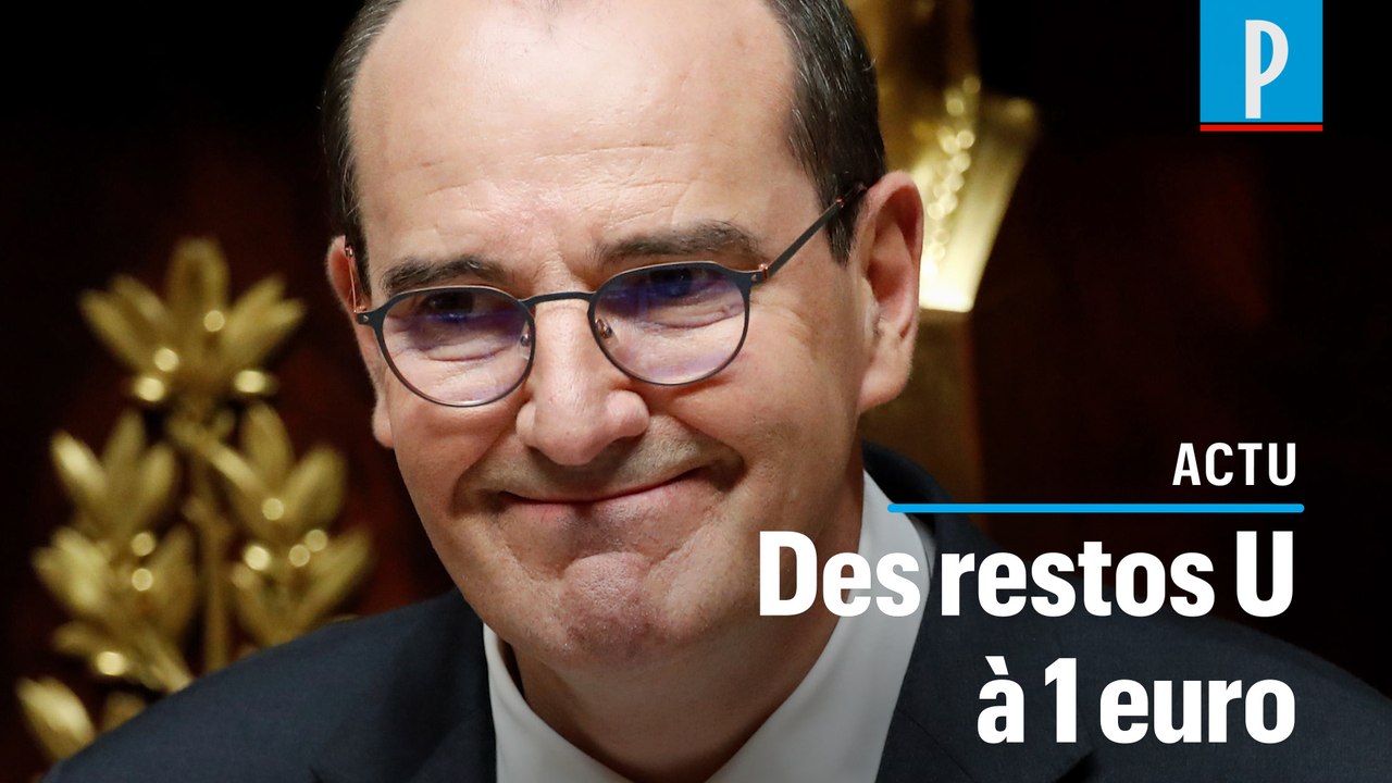 Castex annonce des repas à un euro pour les étudiants boursiers dans les restaurants universitaires