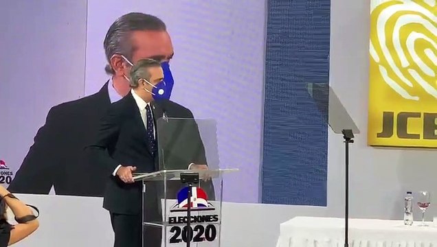 Primeras palabras de Luis Abinader tras recibir el certificado que lo acredita oficialmente como presidente electo para el período 2020-2024