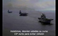 Comunicación faro en Galicia con portaaviones americano xdxdxd