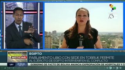 Parlamento libio en Tobruk aprueba intervención militar de Egipto