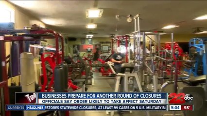 下载视频: Kern County businesses prepare for another round of closures