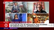 Primera Edición: Alcalde de Lima se pronunció tras acuerdo de subsidio para el Metropolitano