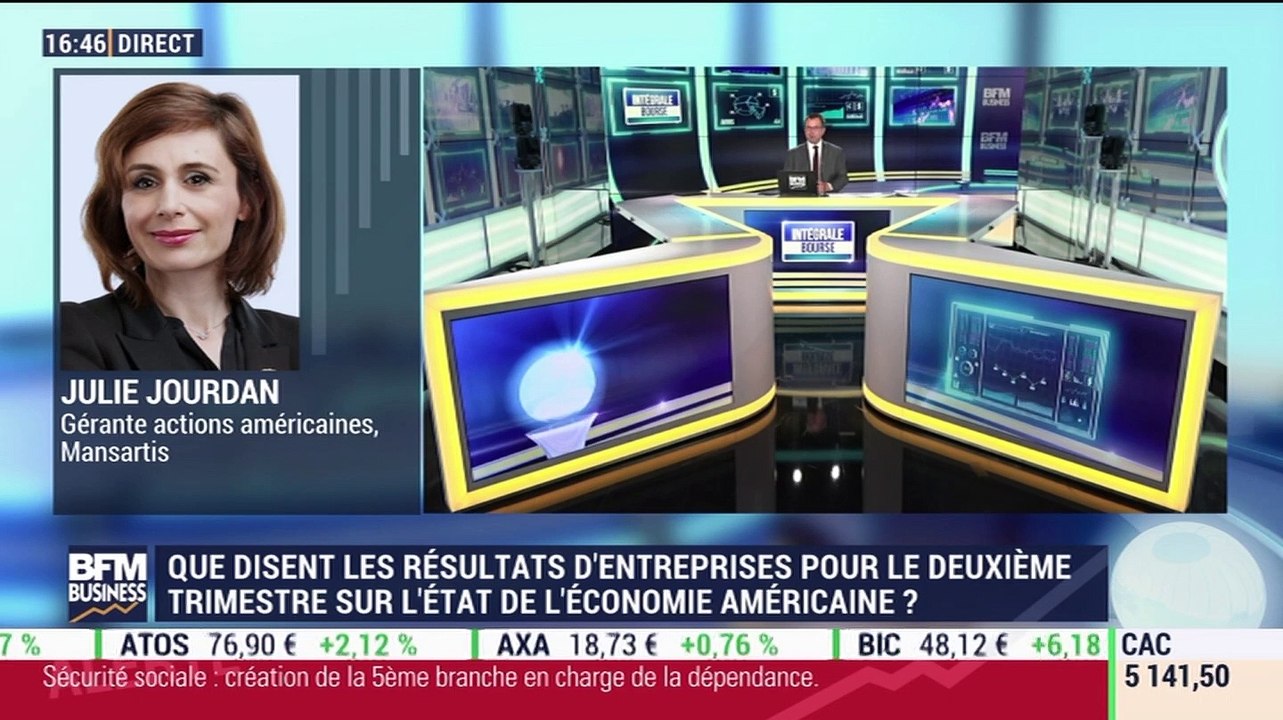 Julie Jourdan (Mansartis) : que disent les résultats d'entreprises pour le deuxième trimestre sur l'état de l'économie américaine ? - 15/07