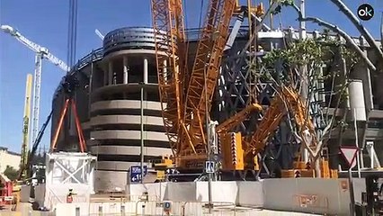 Las obras del Santiago Bernabéu continúan a un ritmo frenético