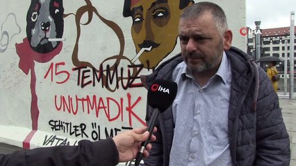 - Grafiti Sanatçısından Berlin Duvarına 15 Temmuz imzası