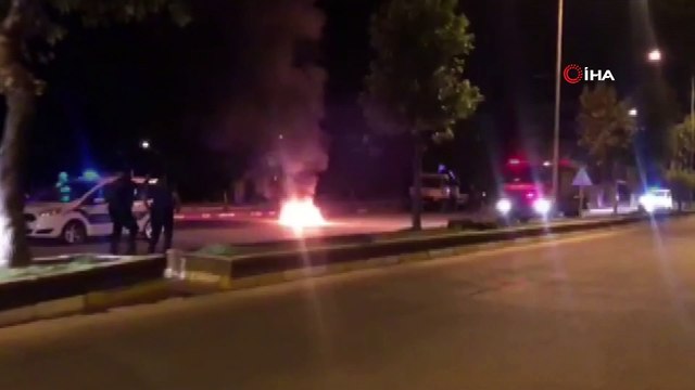 Polis ceza yazdığı şahsı, motorunu yaktığı için gözaltına aldı