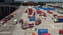 Milano - Allestimento campo base emergenza Covid in zona Fiera (15.07.20)