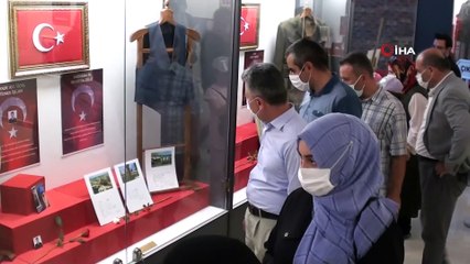 Çorum'da şehit emanetleri sergisi açıldı