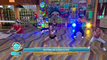 ¡Ejercítate al lado de Cynthia y su rutina para mantenerte en forma! | Venga La Alegría